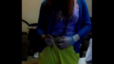 Tæt på onani video af rødhåret lys fe